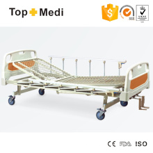 Topmedi Hospital Pedal Locking Manual Three Function Steel Hospital Bed